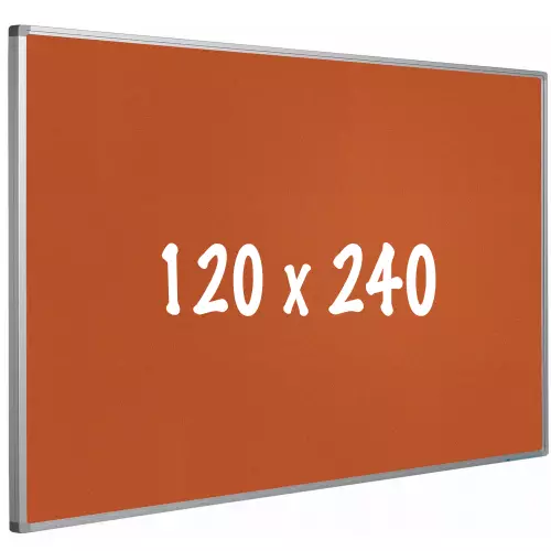 WhiteboardMatch Prikbord kurk PRO - Aluminium frame - Eenvoudige montage - Punaises - Prikborden - 120x240cm (50652)