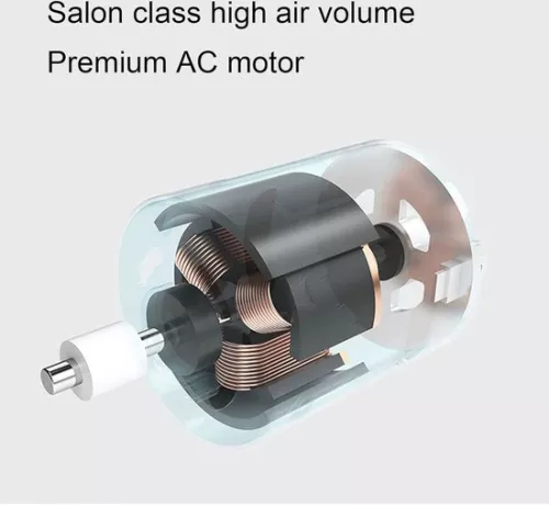 merkloos 2000W ionische föhn met concentrator en diffuser - Verbeterde krullen en golven - Vermindering van pluis - Professionele draagbare reisföhn - Föhn voor normaal krullend haar (6150709675666)