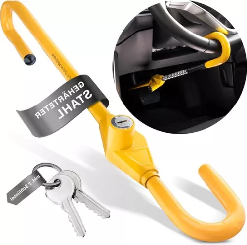 merkloos Stuurwielslot voor auto's voor diefstalbeveiliging - Universele stuurwielklem - Beste stuurwielslot voor auto's stuurwielslot (6151039937967)