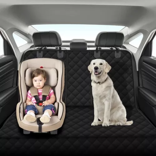 merkloos Achterbankhoes, waterdicht en krasbestendig Antislip hangmat Bescherming van de achterbank tegen vuil en vacht voor auto's en SUV's (6096130260289)