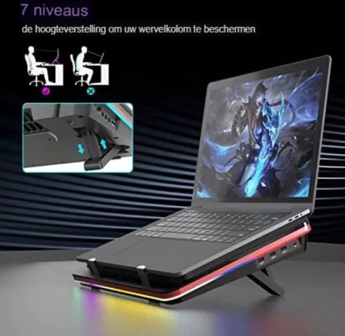 merkloos Laptopkoeler - Laptopkoelpad - Laptopkoeler (6097445547508)
