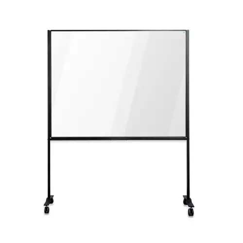 WhiteboardMatch Verrijdbaar werkbord PRO - Gelakt staal - Spatbord - Wit - 120x150cm (50797)