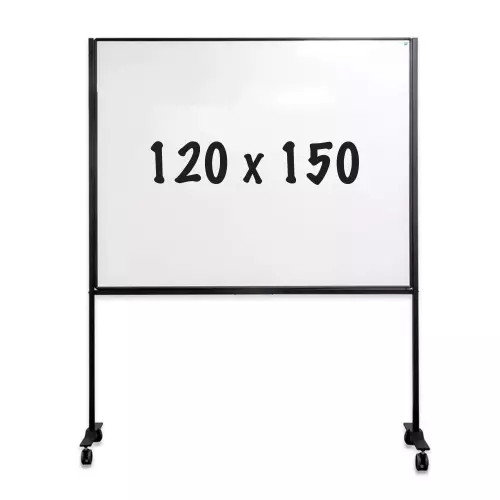 WhiteboardMatch Mobiel werkbord PRO - Gelakt staal - Wit - Weekplanner - Maandplanner - Jaarplanner - Magnetisch - 120x150cm (50798)