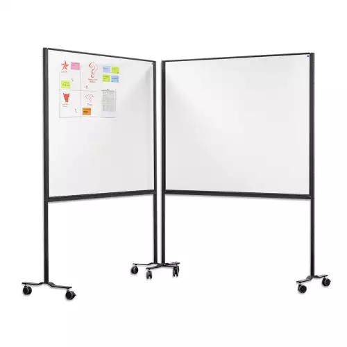 WhiteboardMatch Mobiel werkbord PRO - Gelakt staal - Wit - Weekplanner - Maandplanner - Jaarplanner - Magnetisch - 120x150cm (50798)