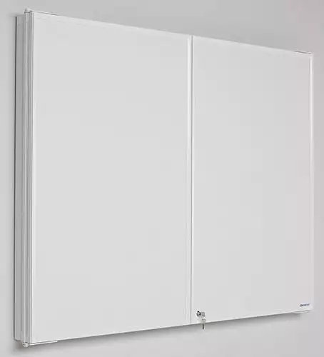 WhiteboardMatch Mobiel whiteboard PRO - Vijfzijdig - Geëmailleerd staal - Weekplanner - Maandplanner - Jaarplanner - Magnetisch - Wit - 120x165cm (50800)