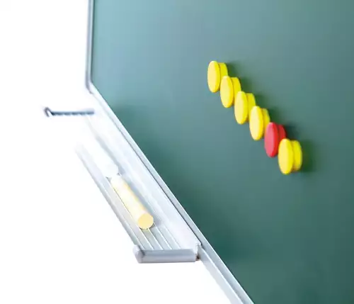 WhiteboardMatch Krijtbord PRO - Magnetisch - Schoolbord - Eenvoudige montage - Geëmailleerd staal - Groen - 45x60cm (50813)