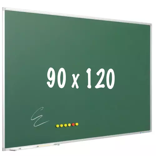 WhiteboardMatch Krijtbord PRO - Magnetisch - Schoolbord - Eenvoudige montage - Geëmailleerd staal - Groen - 90x120cm (50815)