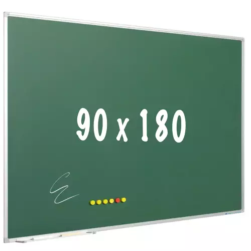 WhiteboardMatch Krijtbord PRO - Magnetisch - Schoolbord - Eenvoudige montage - Geëmailleerd staal - Groen - 180x90cm (50816)