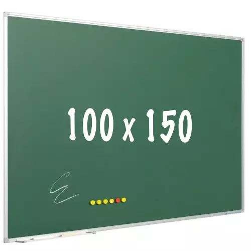 WhiteboardMatch Krijtbord PRO - Magnetisch - Schoolbord - Eenvoudige montage - Geëmailleerd staal - Groen - 150x100cm (50818)