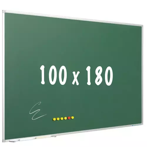 WhiteboardMatch Krijtbord PRO - Magnetisch - Schoolbord - Eenvoudige montage - Geëmailleerd staal - Groen - 180x100cm (50819)