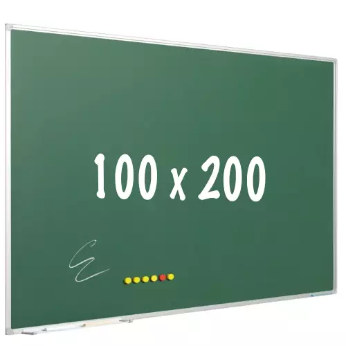 WhiteboardMatch Krijtbord PRO - Magnetisch - Schoolbord - Eenvoudige montage - Geëmailleerd staal - Groen - 200x100cm (50820)