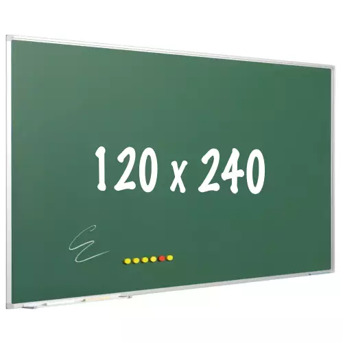 WhiteboardMatch Krijtbord PRO - Magnetisch - Schoolbord - Eenvoudige montage - Geëmailleerd staal - Groen - 240x120cm (50823)