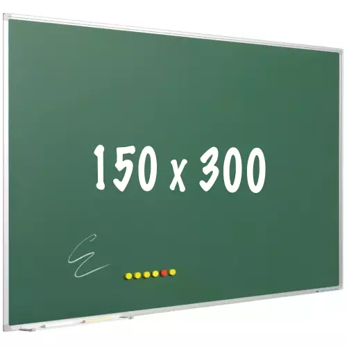 WhiteboardMatch Krijtbord PRO - Magnetisch - Schoolbord - Eenvoudige montage - Geëmailleerd staal - Groen - 300x150cm (50828)