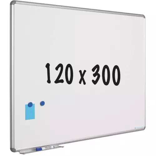 WhiteboardMatch Whitebord Design profiel 16mm, emailstaal wit (50872)