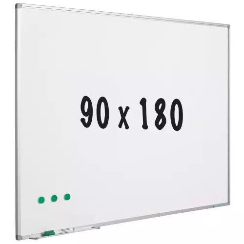 WhiteboardMatch Whiteboard - Gelakt staal - Wit - 90x180cm (50877)