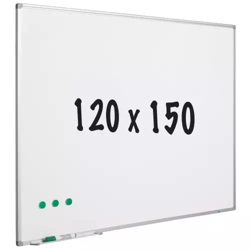 WhiteboardMatch Whiteboard - Gelakt staal - Magnetisch - Wit - 120x150cm (50881)