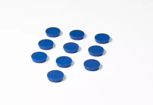 WhiteboardMatch Memomagneten, set  10 stuks Blauw (50918)